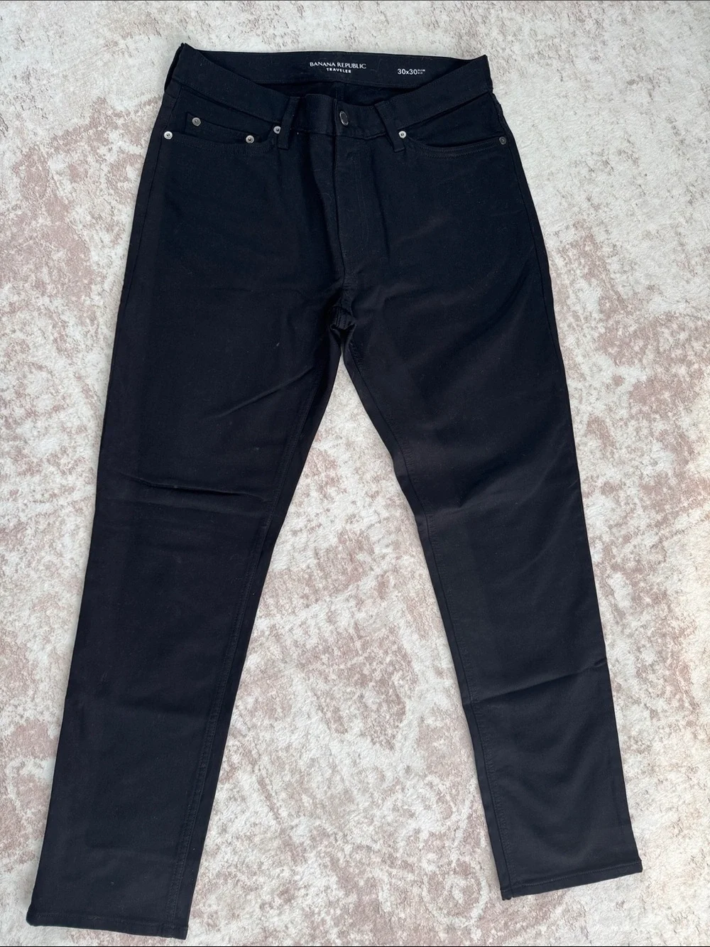 Banana Republic traveler Men's Black Slim Straight Jeans 30x30